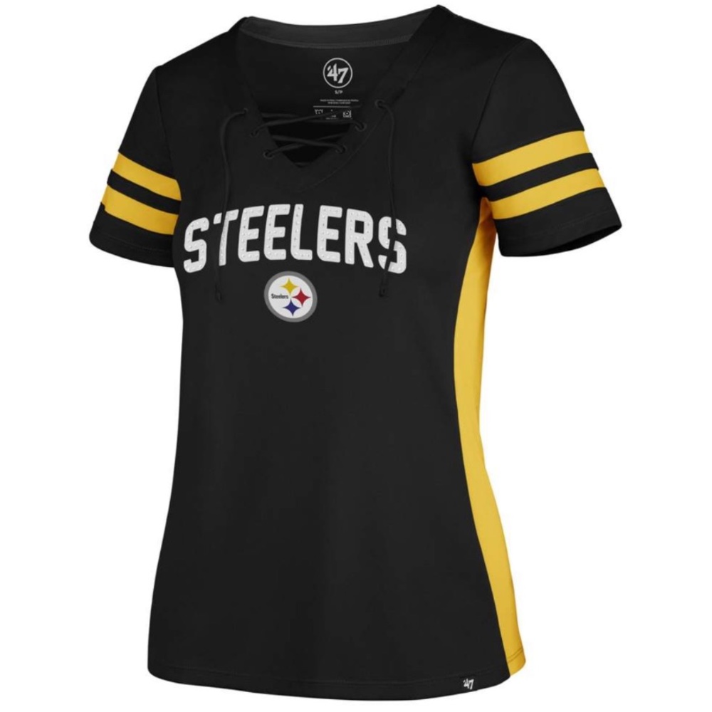 🖤💛NFL FANS ONLY! Sporty Steelers LaceUp Top